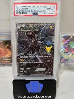 2021 Pokemon Celebrations Zekrom 114/114 Classic Collection: Holo PSA 10 - Image 3
