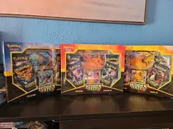 Hidden Fates Collection Box Sealed SET OF 3 Charizard Gyarados Raichu Pokemon - Image 1