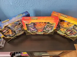 Hidden Fates Collection Box Sealed SET OF 3 Charizard Gyarados Raichu Pokemon - Image 2