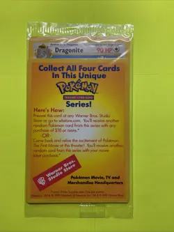 Pokemon The First Movie Black Star Promo Sealed Dragonite WOTC - Image 1