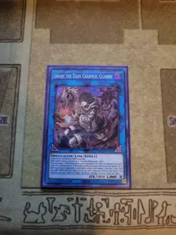 YUGIOH DHARC THE DARK CHARMER GLOOMY BACH-EN049 SUPER 1ST ED NM - Image 1