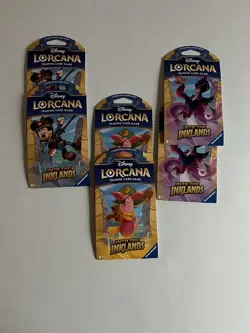 DISNEY LORCANA TCG INTO THE INKLANDS BOOSTER PACKS (6 Sealed Packs) - Image 1