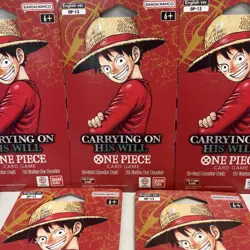 One Piece TCG: Carrying On His Will Sleeved Booster OP-13 English (LOT OF 9) - Image 1
