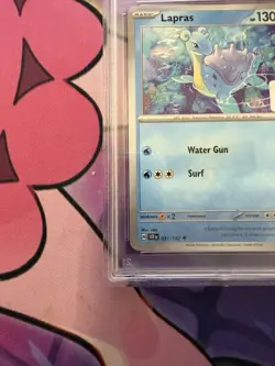 2024 Pokemon Scr En-Stellar Crown #031 Lapras 7-Eleven Exclusive PSA 5 - Image 3
