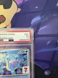 2024 Pokemon Scr En-Stellar Crown #031 Lapras 7-Eleven Exclusive PSA 5 - Image 5