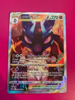 Pokemon TCG Lucario VSTAR SWSH291 SWSH: Sword & Shield Promo Cards Holo - Image 1