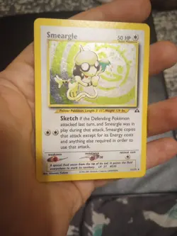 Pokemon TCG Neo Discovery Smeargle 11/75 Holo Unlimited Rare Card - Image 3