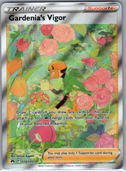 Gardenia's Vigor GG61/GG70 Crown Zenith: Galarian Gallery - Pokemon Card - NM - Image 1