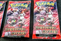 Pokemon TCG: Scarlet and Violet Destined Rivals x4 Booster Pack Sealed - Image 3