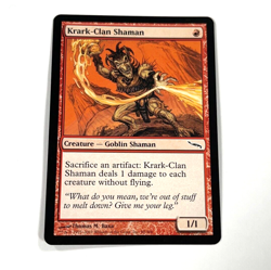 Krark Clan Shaman MTG Mirrodin Magic The Gathering Red Pauper Moderate Play MP - Image 1