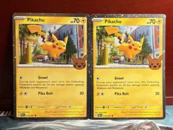 Pokemon TCG 2x {{{ Pikachu }} 018/091 ~Cosmos Holo~L@@K - Image 1