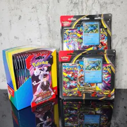 Pokemon TCG Destined Rivals Lot x25 Sleeved Boosters x2 Mega Evolution Blisters - Image 1