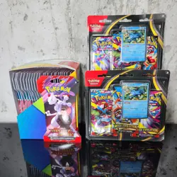 Pokemon TCG Destined Rivals Lot x25 Sleeved Boosters x2 Mega Evolution Blisters - Image 2