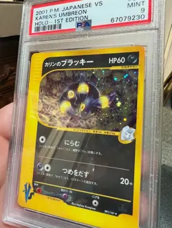Pokemon Karen's Umbreon VS 1st Edition Japanese Holo Rare #091 PSA 9 Mint - Image 3
