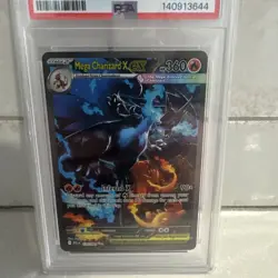 2025 Pokemon PFL En - Phantasmal Flames #125 Mega Charizard X EX PSA 10 GEM MINT - Image 4