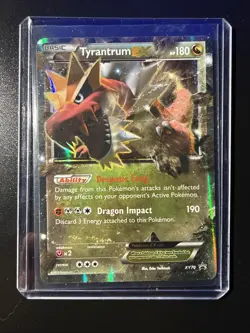 Pokemon TCG Tyrantrum EX Black Star Promos Holo Card XY70 - Image 1