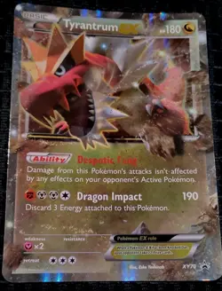 Pokemon TCG Holo Black Star Promo Tyrantrum EX XY70 - Image 1