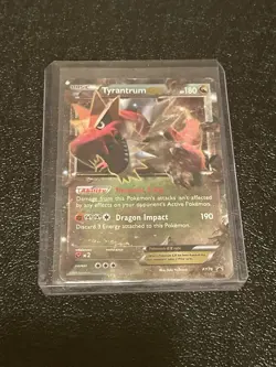 Pokemon TCG - Tyrantrum EX XY Black Star Promos Holo Ultra Rare Card XY70 - Image 1