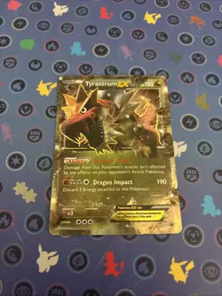 Pokemon TCG Tyrantrum EX XY Black Star Promos Holo Ultra Rare Card XY70 - Image 1