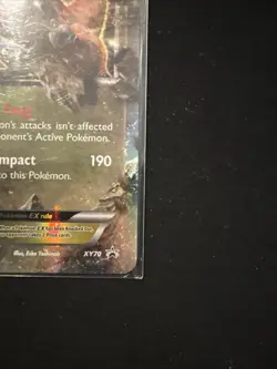 Pokemon TCG Tyrantrum EX Black Star Promos Holo Card XY70 - Image 5