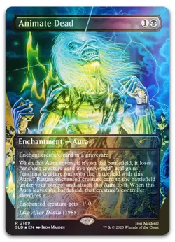 Animate Dead (Rainbow Foil) #2189 (NM) Secret Lair Drop SLD Magic MTG - Image 1