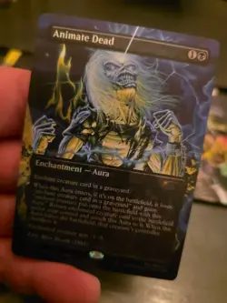 Iron MAIDEN Magic Animate Dead Foil Secret Lair R 2189 Sld En Mtg Tcg Card - Image 2