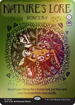 🌟 Nature's Lore PRESALE FOIL MTG Prints Charming Secret Lair 🌟 - Image 1