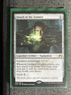 Magic: The Gathering Sword of the Animist #240 NM Condition - Image 1