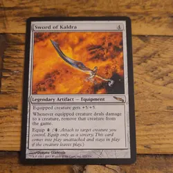 Wizards of the Coast Sword of Kaldra MTG Mirrodin Rare Legendary Artifact #251 - Image 1