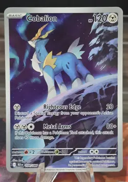 Cobalion 144/086 | Scarlet & Violet Black Bolt IR | Pokemon Card | NM Near Mint - Image 1