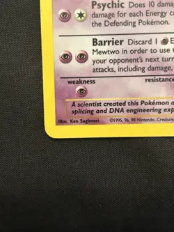 Pokemon TCG Mewtwo Base Set 10/102 Holo 1999-2000 Wizards - Image 3