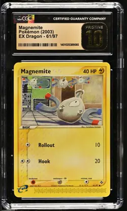 Pokemon TCG Magnemite 61/97 - 2003 English EX Dragon - CGC Pristine 10 - Image 1