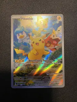 Pikachu 027 SVP Pokemon TCG Pokemon Center Stamped Promo Exclusive - Image 1