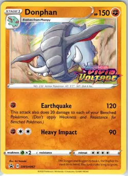 Donphan SWSH067 - Prerelease Promo - 2020 Pokemon Sword & Shield: Vivid Voltage - Image 1