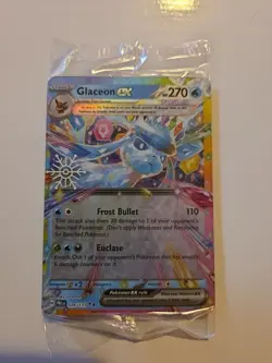 Pokemon Glaceon EX 026/131 Stamped Promo 2025 Holiday Calendar SEALED - Image 1
