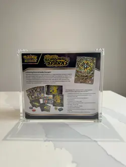 Surging Sparks Pokemon Center Elite Trainer Box - Sealed ETB with ACRYLIC CASE - Image 2