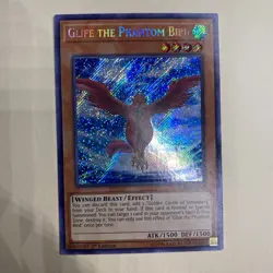 Yugioh Glife the Phantom Bird BLRR-EN008 Secret Rare 1st Ed NM - Image 1