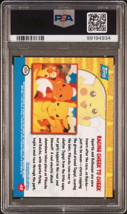 PSA 9 MINT TOPPS POKEMON THE MOVIE 48 RACING CHEEK TO CHEEK - Image 2