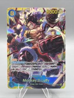 Monkey.D.Luffy OP11-118 SEC - One Piece TCG - English Card Near-Mint Secret Rare - Image 1