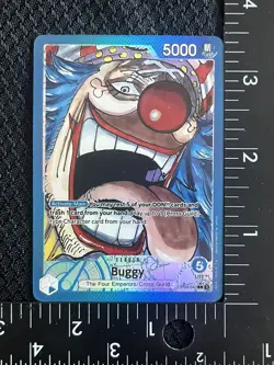 Buggy One Piece Card Proxy Leader Alt Art Full Art Foil English - Image 1