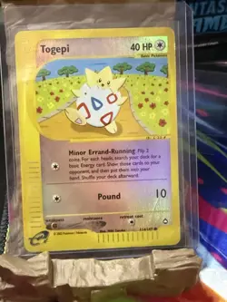 Pokemon TCG Togepi Aquapolis 114/147 Reverse Holo Common Card 2002 - Image 1