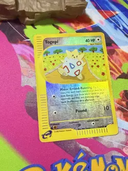 Pokemon TCG Togepi Aquapolis 114/147 Reverse Holo Common Card 2002 - Image 2