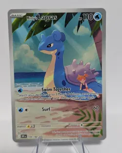 Pokemon TCG Misty's Lapras EX Sv:Destined Rivals Illustration Rare 194/182 Mint - Image 1