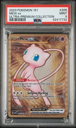 Pokemon 151 Ultra Premium Collection #205 Mew EX PSA 9 - Image 1