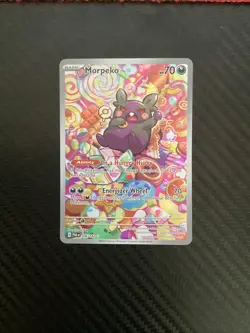 2023 Pokemon SV Paradox Rift Morpeko Illustration #206/182 NM - Image 1