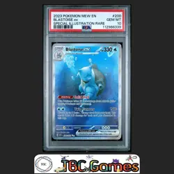Blastoise ex 151 #200 Special Illustration Rare PSA 10 - Image 1