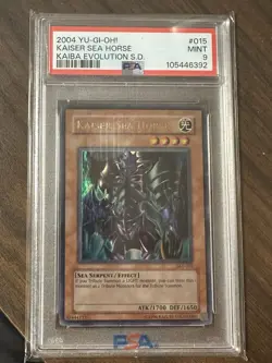 2004 Yugioh Kaiser Sea Horse Kaiba Evolution Starter Deck PSA 9 Mint! - Image 1