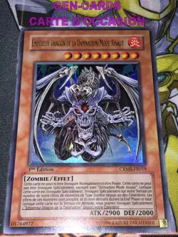 CARTE Yu Gi Oh EMPEREUR DRAGON DE LA DAMNATION/MODE ASSAUT CRMS-FR019 1 - Image 1