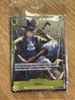 One Piece Sabo (Tin Pack Set Vol. 2) P-073 Promotion Card Foil Sealed - Image 1