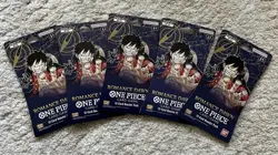 Lot of (5) - One Piece Romance Dawn English OP-01 Sleeved Blisters Booster Packs 811039038229 - Image 1